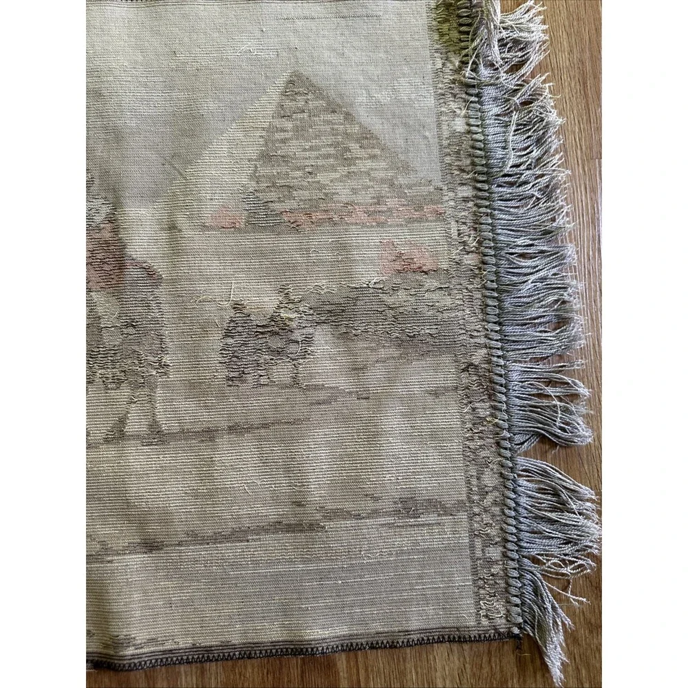 Vtg Middle Eastern Camel Desert Tapestry Rug Wall Hanging 19
